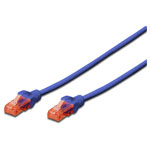Digitus DK-1617-050/B-BU Network cable CAT 6 U/UTP 5m Blue Flame-retardant