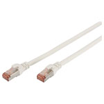 Digitus DK-1644-010/WH Network cable CAT 6 S/FTP 1m White Flame-retardant