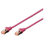 Digitus DK-1644-020/MG RJ45 Network cable CAT 6 S/FTP 2m Magenta Halogen-free
