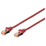 Digitus DK-1644-020/R Network cable CAT6 S/FTP 2m Red Hal-free Flame-retardant