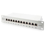 Digitus DN-91612S-EA-G 12-port CAT 6A network patch panel 254mm 10" 1U