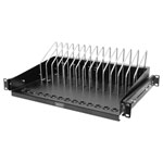 Digitus DN-97665 Server rack shelf 1U Retractable Rail 19" Black Cabinet