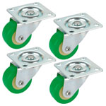 dörner + helmer 450127 Swivel wheel Diameter 30mm Load 20kg 4pcs