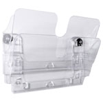 Durable 1709022400 Flexiplus wall-mount brochure holder transp. 2 compartment