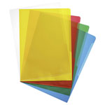 Durable 233700 Plastic Sleeve A4 0.12mm Transparent Yellow Red Green Blue 100pc