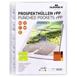 Durable 268419 Punched pocket Transparent Recycled plastic 100 pcs A4 sleeves
