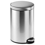 Durable 340123 waste paper basket  black plastic sturdy design