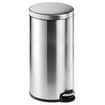 Durable 340323 Waste paper basket 30l Silver Stainless steel 290x655mm