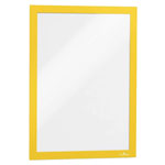 Durable 487204 Duraframe Ad Frame Self-Adhesive A4 Yellow 236X323mm 2Pieces