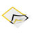 Durable 487204 Duraframe Ad Frame Self-Adhesive A4 Yellow 236X323mm 2Pieces