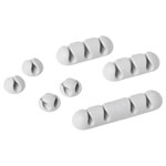 Durable 504110 CAVOLINE CLIP MIX Desk Organiser Cable Clip Set Grey 7 pc