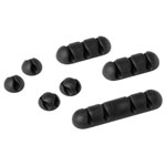Durable 504137 CAVOLINE CLIP MIX Cable clip set 7 pcs Graphite
