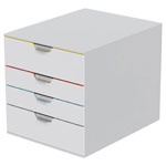 Durable 762427 VARICOLOR Desk Drawer Box Grey 4 Drawers A4/C4 Storage