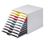 Durable 763027 VARICOLOR Desk drawer box 10 drawers White A4/C4/Folio/Letter