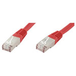 econ connect F6TP1RT RJ45 Network Cable Red 1.00 m CAT 6 S/FTP Twin Shield