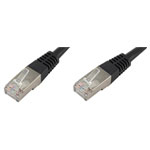 econ connect F6TP1SW RJ45 Network cable Black 1.00 m CAT 6 S/FTP