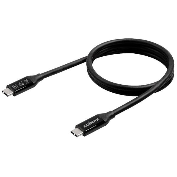 EDIMAX UC4-0050TB USB4 USB-C cable Black 0.50 m Thunderbolt 3 supp...