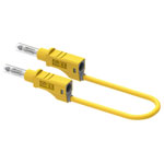 Electro PJP 2210/600V-CD1-100J Test lead 4 mm connector Yellow 100 cm