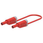 Electro PJP 2714-IEC-CD1-100R Test lead 4 mm connector Jack plug 100 cm Red