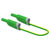 Electro PJP 2714-IEC-CD1-100V Test lead Green 4 mm connector Jack plug 100 cm