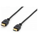 Equip 119350 HDMI Cable Black 1.80 m Gold Plated 4K UHD HDMI-A Plug