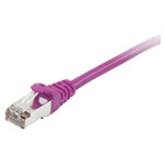 Equip 605555 RJ45 Network cable CAT 6 S/FTP 1m Violet gold plated connectors
