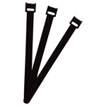 Fastech Etk-3-200-9999-100 Hook-And-Loop Tie Black 200mm 13mm 100 Pieces