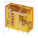 Finder 40.52.8.230.4000 Relay 250V AC 400V AC PCB Mount Plug-In