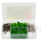 Fischer 567898 ProfiBox SX Plus Green Fastener set 120 pcs Dowels Biscuits
