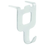 Fischer 570491 Press2fix Hook Screw Hooks 8 pcs Plastic White