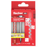 Fischer 577392 HybridPower Dowel set 90 mm 4 pcs Jointing biscuits dowels