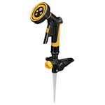 Fiskars 1070830 Comfort Lawn Sprinkler Durable Green Plastic Adjustable