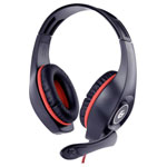 Gembird GHS-05-R On-ear headset Corded Stereo Black Red Volume control