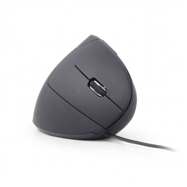 Gembird MUS-ERGO-01 Ergonomic mouse USB Optical Black 6 Buttons 12...