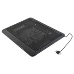 Gembird NBS-1F15-04 Laptop cooling stand height-adjustable black plastic