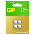 GP GP76Ault278C4 Button Cell Lr44 1.5 V 4 Pieces 110Mah Lithium Non Rechargeable