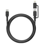 GP GPCBCXBPBKUSB964 USB cable USB-C Lightning plug 1.50 m Black