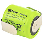 GP GPIND25AAH1A1PC1 battery rechargeable NiMH AA 1.2V 250mAh industrial