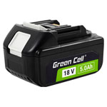 Green Cell Gc-Ptma18V5 Tool Battery 18V 5Ah Li-Ion For Power Tools