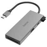 Hama 200110 USB-C® multiport hub Grey 6 ports USB 3.2 2nd Gen