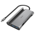 Hama 200143 Connect2Mobile USB hub 7 ports + charge port + USB C Grey