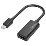 Hama 00200332 Mini Displayport HDMI Adapter Black For Monitor TV AV Use