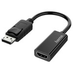 Hama 00200335 Displayport HDMI Adapter Black For Monitor TV AV Adapters