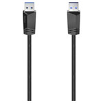 Hama 200624 USB cable USB 3.2 Gen1 USB-A plug 1.50m Black