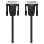 Hama 00200706 DVI Cable DVI-I 24+5-pin Black 1.50 m Monitor Cable