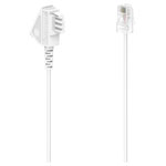 Hama 201120 DSL Cable TAE-F to RJ45 White 10m