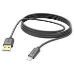 Hama 201582 USB 2.0 Charging Cable Lightning to USB-A 3m Black