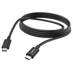 Hama 201593 USB 2.0 USB-C plug to USB-C plug cable Black 3m