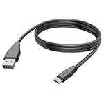 Hama 201597 USB charging cable Black USB-A to USB-C 3.00 m USB 2.0