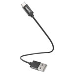 Hama 201600 USB charging cable USB 2.0 USB-A to USB-C Black 0.20 m